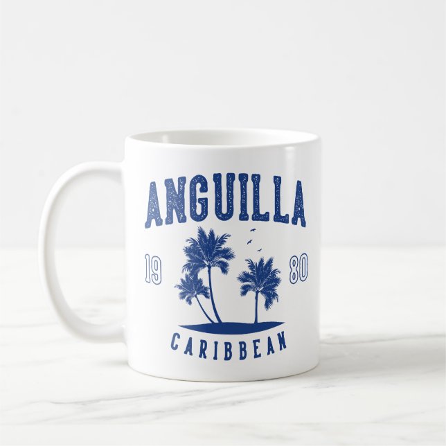 Anguilla Caribbean Palm Tree 1980 Kaffeetasse (Links)