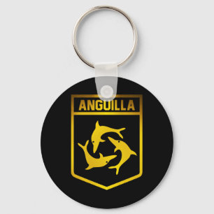 Anguilla Emblem Schlüsselanhänger