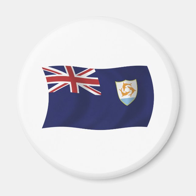 Anguilla Flag Magnet (Vorne)