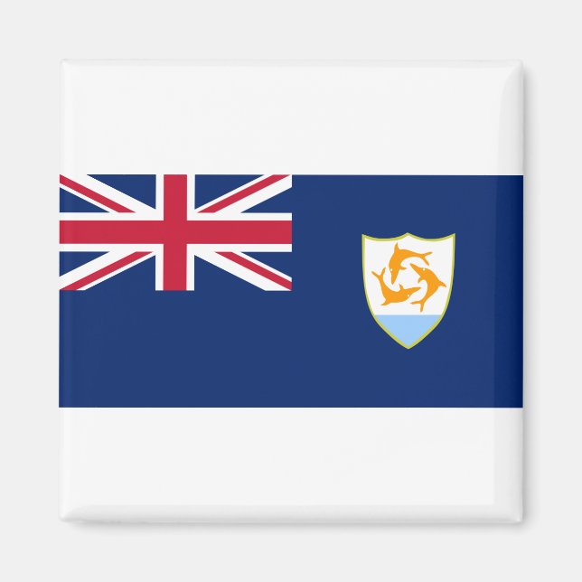 Anguilla Flag Magnet (Vorne)