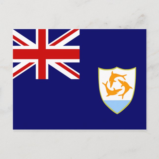 Anguilla Flag Postkarte (Vorderseite)