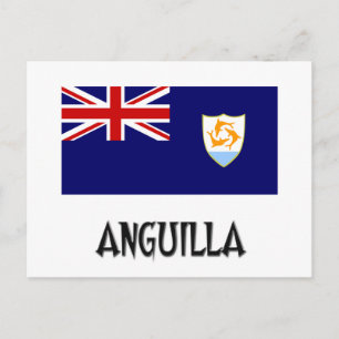Anguilla Flag Postkarte