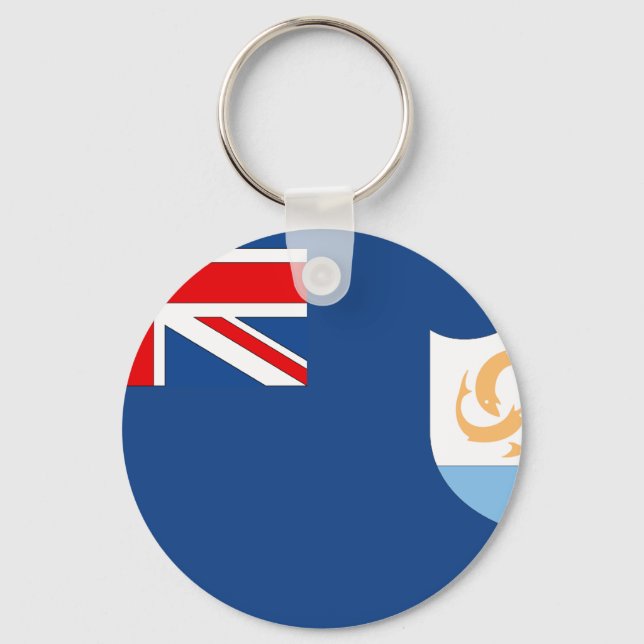 Anguilla Flag Schlüsselanhänger (Vorderseite)