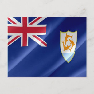 Anguilla - Flag Wave - Postkarte