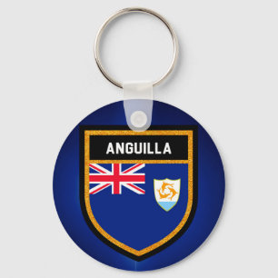 Anguilla-Flagge Schlüsselanhänger
