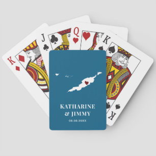 Anguilla Gastgeschenk Hochzeit Deck Karten, Karte Spielkarten