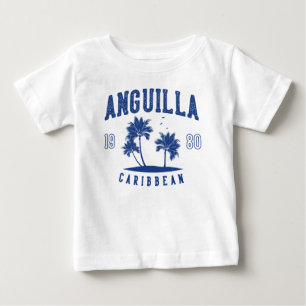 Anguilla Karibische Palme 1980 Baby T-shirt