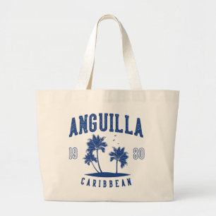 Anguilla Karibische Palme 1980 Jumbo Stoffbeutel