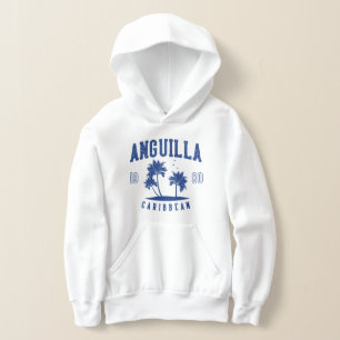 Anguilla Karibische Palme 1980 Kinder Hoodie