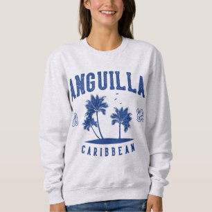 Anguilla Karibische Palme 1980 Sweatshirt
