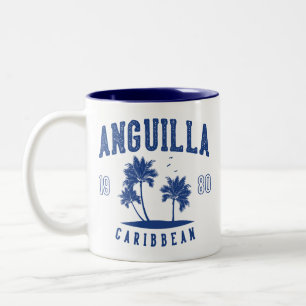 Anguilla Karibische Palme 1980 Zweifarbige Tasse