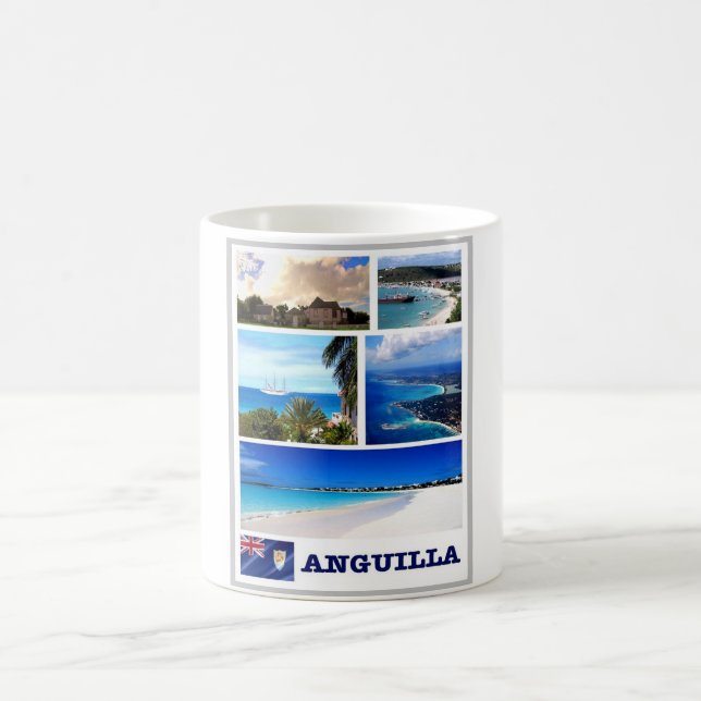 Anguilla - Mosaik - Kaffeetasse (Mittel)