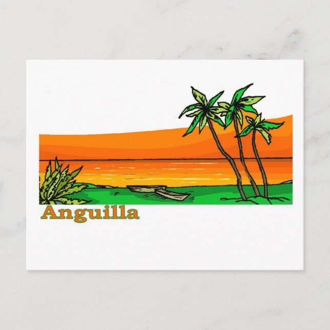 Anguilla Postkarte (Vorderseite)