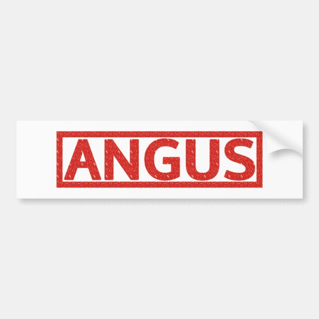 Angus-Briefmarke Autoaufkleber (Vorne)