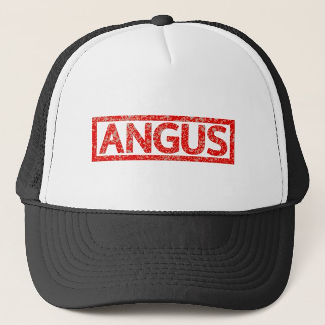 Angus-Briefmarke Truckerkappe (Vorderseite)