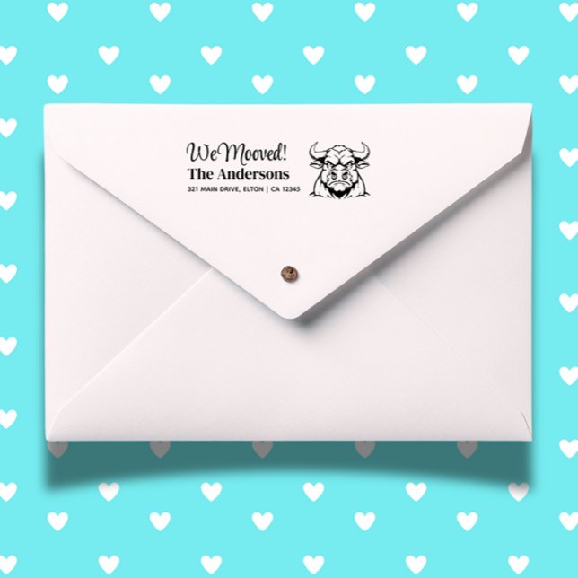 Angus Bull personalisieren Rücksendeadresse der Ku Permastempel (Create heartfelt mail with the Bull Personalize Return Address Self-inking Stamp. )