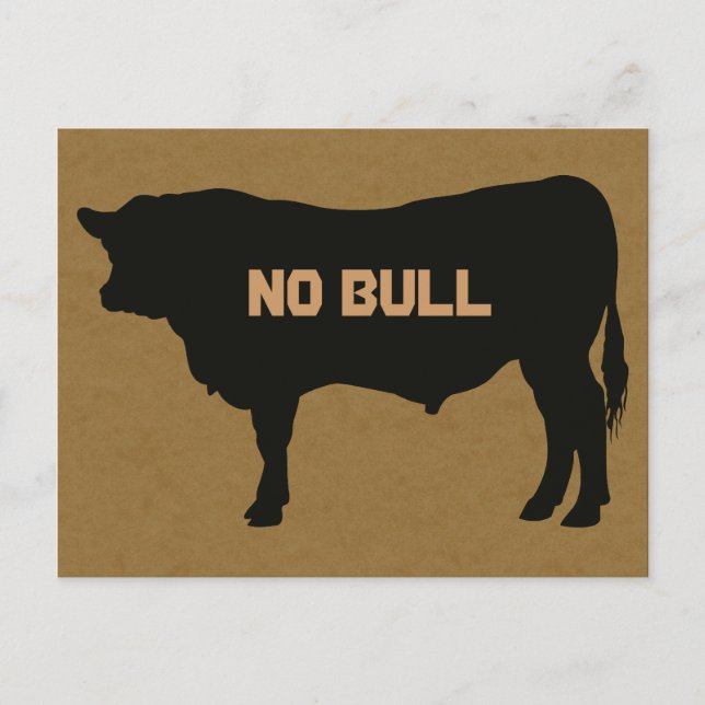 Angus Bull Postcard Postkarte (Vorderseite)