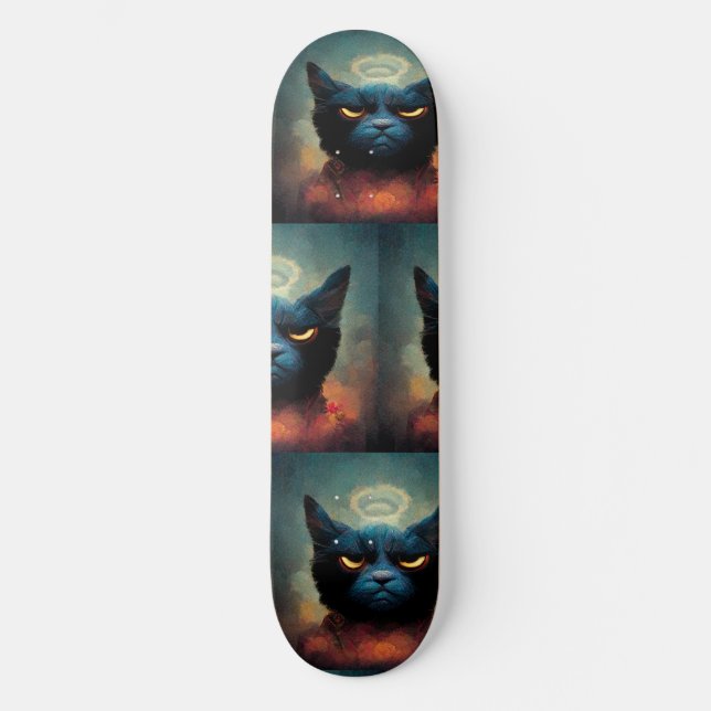 Angus die eine wahre Katze/Gott Skateboard (Vorderseite)
