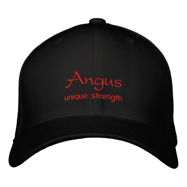 Angus Name Cap / Hat Bestickte Baseballkappe (Vorderseite)