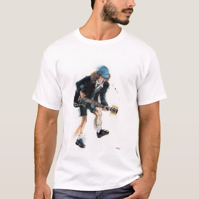 Angus Young AC/DC T-Shirt (Vorderseite)
