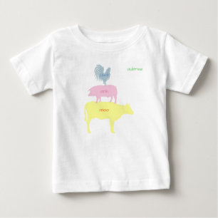 Anhakt, Rosa, Moo Anpassbar Baby T-shirt