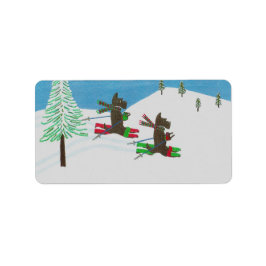 Anhalten der Slopes 2015CardWettbewerb-Labels Adressaufkleber