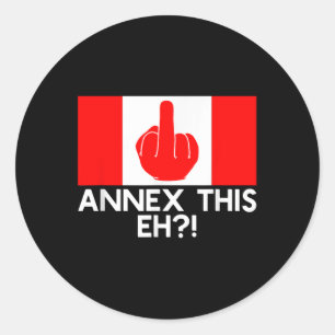 Anhang Eh! Funny Pro Canada Flag für Anti Runder Aufkleber
