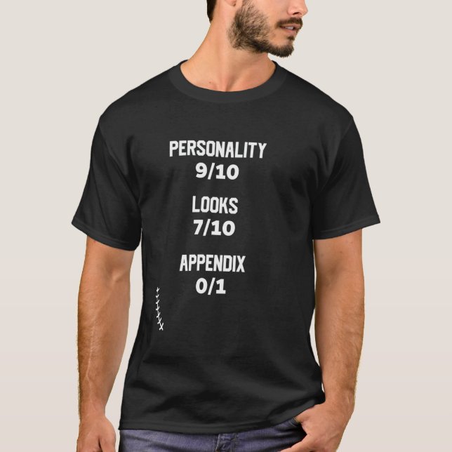 Anhang Entfernen Appendizitis Appendectomie Funny T-Shirt (Vorderseite)
