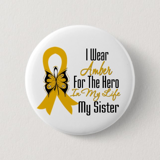 Anhang-Krebs-Band-Held meine Schwester Button (Vorderseite)