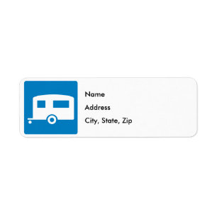 Anhänger-Campings-Landstraßen-Zeichen