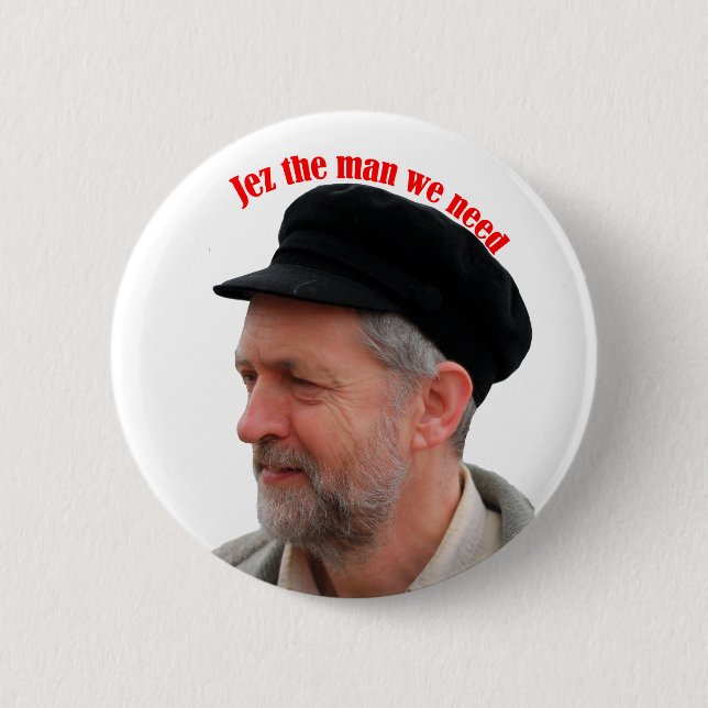 Anhänger Jez Jeremy Corbyn der Mann benötigen wir Button (Vorderseite)
