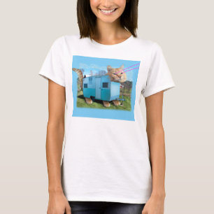 Anhänger-Katzen-T-Shirt T-Shirt