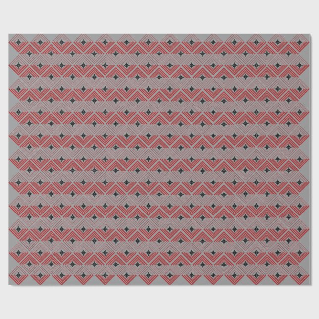 Anhänger Kreuz Muster Geschenkpapier (Flach)