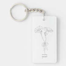 Anhänger mit Morning Glory, Geburtsmonatsblume Sep