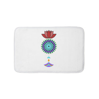 Anhänger spirituell mit Lotusblüte Badematte