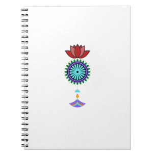 Anhänger spirituell mit Lotusblüte Notizblock
