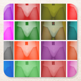 Anhänger-Untersetzer-alias Rechteckiger Pappuntersetzer