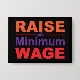 Anheben des Mindestlohns Button