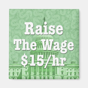 Anheben des Mindestlohns Magnet