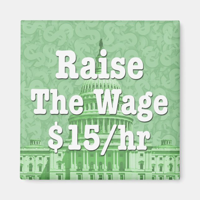 Anheben des Mindestlohns Magnet (Vorne)