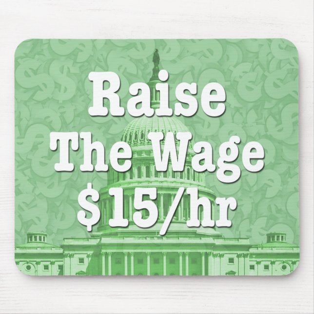 Anheben des Mindestlohns Mousepad (Vorne)