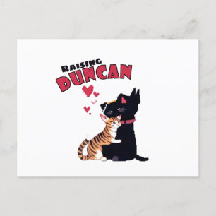 Anheben von Duncan Postkarte