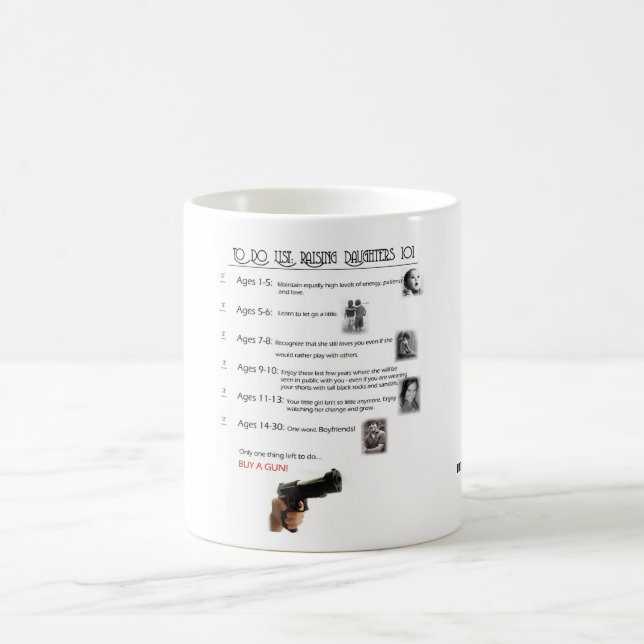 Anheben von Töchtern 101 Kaffeetasse (Mittel)