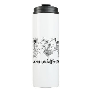 Anheben wild lebender Blume Thermosbecher