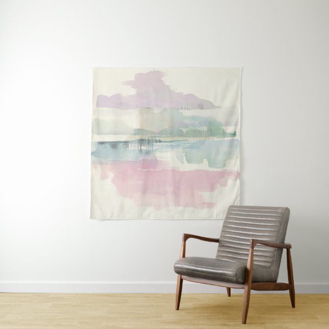 Anhebender Nebel | in den weichen Pastellen Wandteppich (Beispiel (Horizontal))