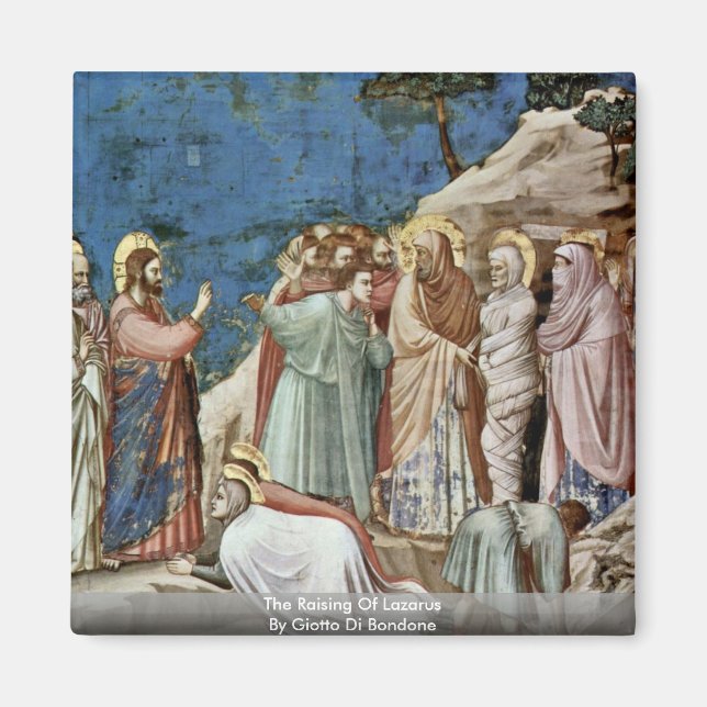 Anhebung von Lazarus durch Giotto di Bondone Magnet (Vorne)