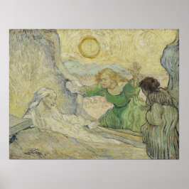 Anhebung von Lazarus nach Rembrandt durch Van Gogh Poster