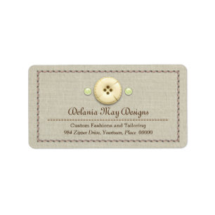 Anheften und Tasten für Seamstress Adressaufkleber