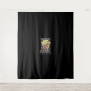 Anheften von Hermit-Tarot-Kartenquilz Wandteppich