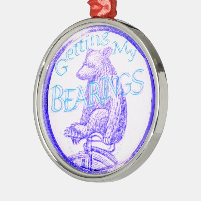 "Anhörungen" Silbernes Ornament (Links)